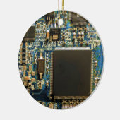 Computerfestplatte - Blau Keramikornament (Links)