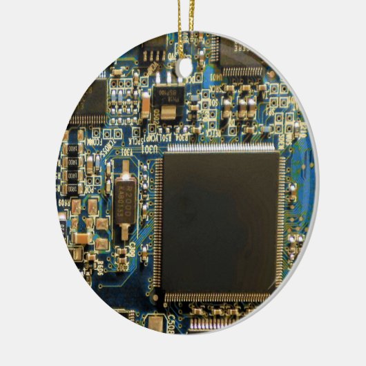 Computerfestplatte - Blau Keramikornament (Links)