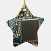 Computerfestplatte - Blau Keramikornament (Links)