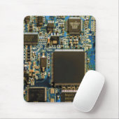 Computerfestplatte - Blau Mousepad (Mit Mouse)