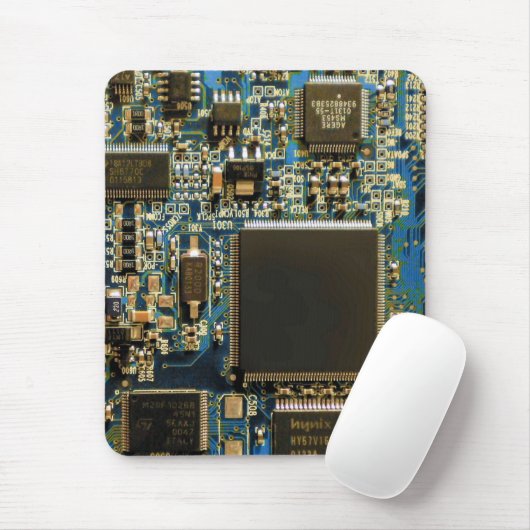 Computerfestplatte - Blau Mousepad (Mit Mouse)