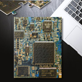 Computerfestplatte - Blau Puzzle