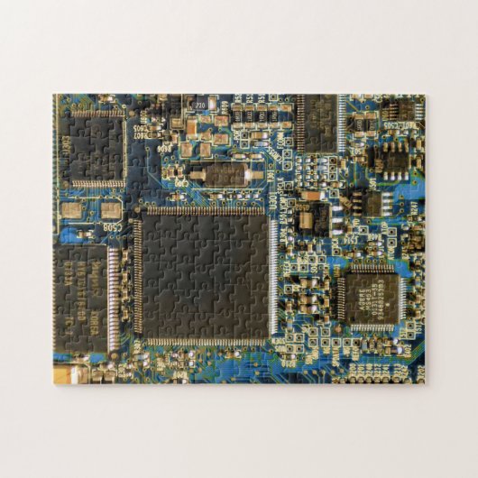 Computerfestplatte - Blau Puzzle (Horizontal)