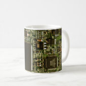 Computerfestplattenplatine - Grün Kaffeetasse (VorderseiteRechts)