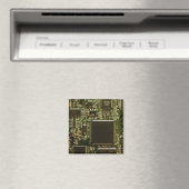 Computerfestplattenplatine - Grün Magnet (In Situ (Geschirrspüler))
