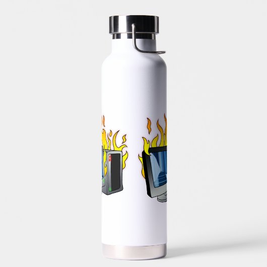 Computerfeuer der Kupfer-Vakuum-Isolierflasche Trinkflasche (Links)