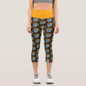 Computerfeuer Hochwaisted Yoga Capris (Vorderseite)