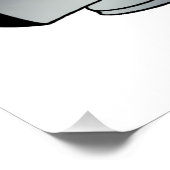 Computerfeuer Zazzle Glossy Poster (Ecke)