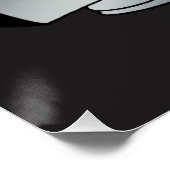 Computerfeuer Zazzle Glossy Poster (Ecke)