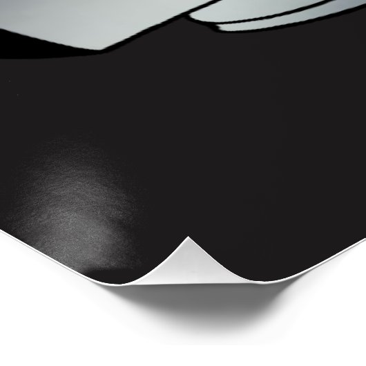 Computerfeuer Zazzle Glossy Poster (Ecke)