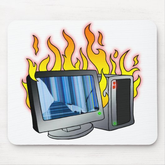 Computerfeuermousepad Mousepad (Vorne)