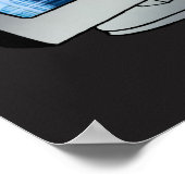 Computerfeuerplakat Poster (Ecke)