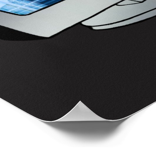 Computerfeuerplakat Poster (Ecke)