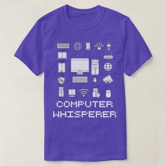 Computerflüsterer IT Tech Support Nerd Geek Hilfe T-Shirt (Design vorne)