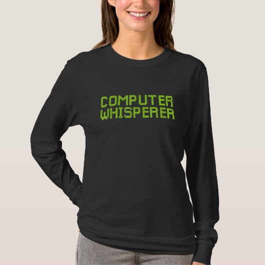 Computerflüsterer Retro IT-Techniker Nerd Geek G T-Shirt (Vorderseite)