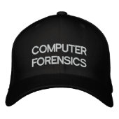 COMPUTERFORENSICS BESTICKTE BASEBALLKAPPE (Vorderseite)