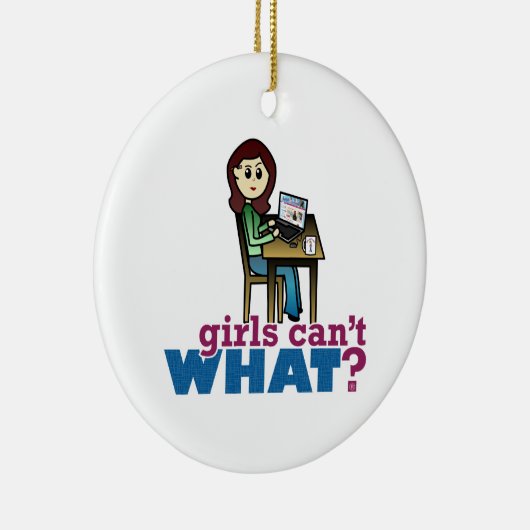 Computerfreak - Licht Keramikornament (Rechts)