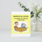 Computerfreak Postkarte (Stehend Vorderseite)