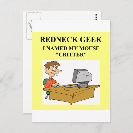 Computerfreak Postkarte (Vorne/Hinten)