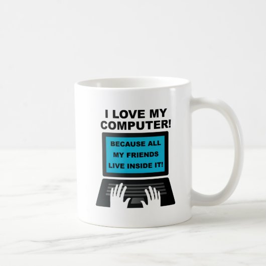 Computerfreunde Funny Mug Kaffeetasse (Rechts)