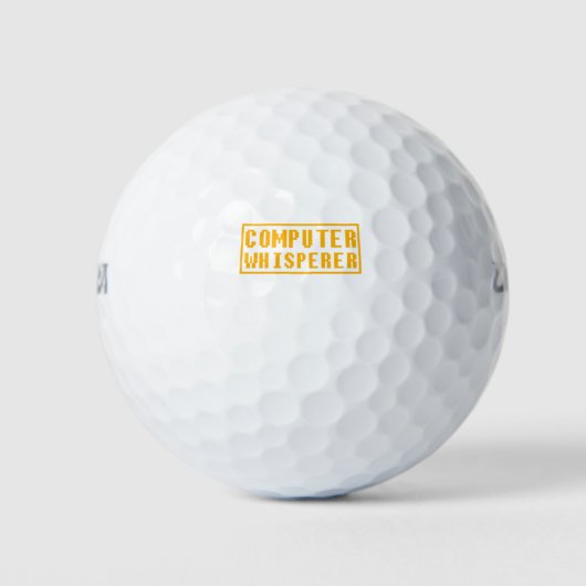 Computergeek-Geschenkidee Golfball (Vorderseite)