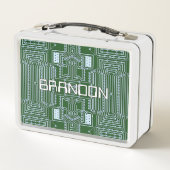 Computergehäuse für benutzerdefinierte Geeky-Nerd Metall Brotdose (Rückseite)