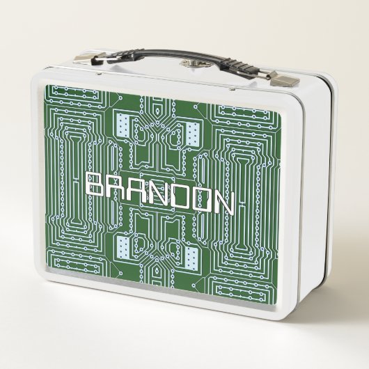 Computergehäuse für benutzerdefinierte Geeky-Nerd Metall Brotdose (Rückseite)