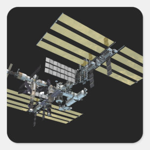 Computergenerierte Ansicht 10 Quadratischer Aufkleber