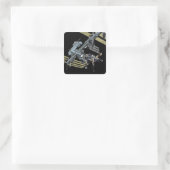 Computergenerierte Ansicht 13 Quadratischer Aufkleber (Tasche)