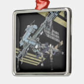 Computergenerierte Ansicht 13 Silbernes Ornament (Links)