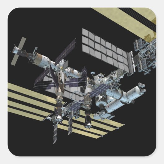 Computergenerierte Ansicht 14 Quadratischer Aufkleber (Vorderseite)