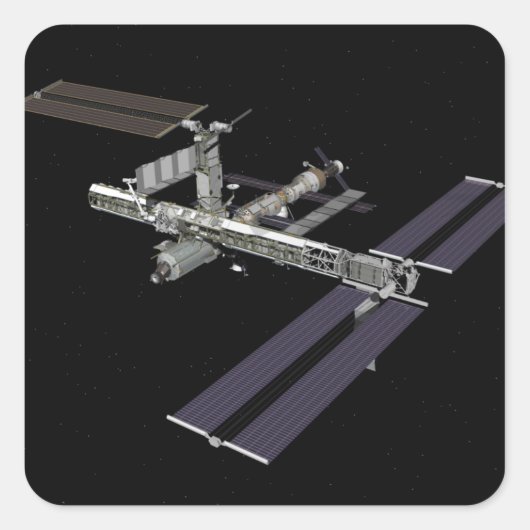 Computergenerierte Ansicht 18 Quadratischer Aufkleber (Vorderseite)