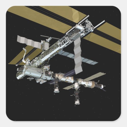 Computergenerierte Ansicht 20 Quadratischer Aufkleber (Vorderseite)