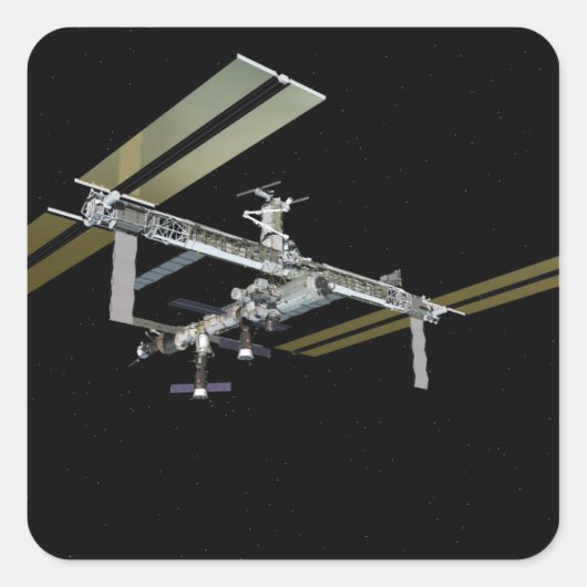 Computergenerierte Ansicht 21 Quadratischer Aufkleber (Vorderseite)