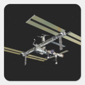 Computergenerierte Ansicht 23 Quadratischer Aufkleber (Vorderseite)