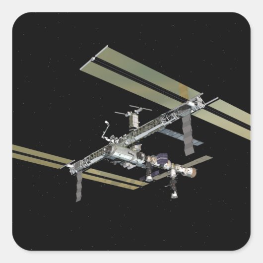 Computergenerierte Ansicht 23 Quadratischer Aufkleber (Vorderseite)