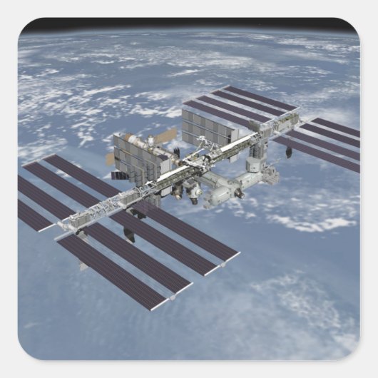 Computergenerierte Ansicht 27 Quadratischer Aufkleber (Vorderseite)