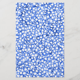 Computergenerierte blaue Blätter Briefpapier