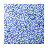 Computergenerierte blaue Blätter Fliese (Vorderseite)