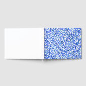 Computergenerierte blaue Blätter Gästebuch (Voll)