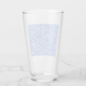 Computergenerierte blaue Blätter Glas (Rückseite)