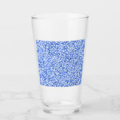 Computergenerierte blaue Blätter Glas (Vorderseite)