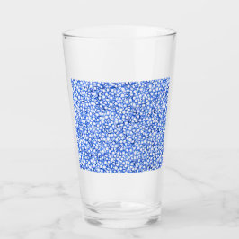 Computergenerierte blaue Blätter Glas