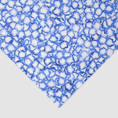 Computergenerierte blaue Blätter Seidenpapier (Ausschnitt)