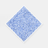 Computergenerierte blaue Blätter Serviette (Ecke)