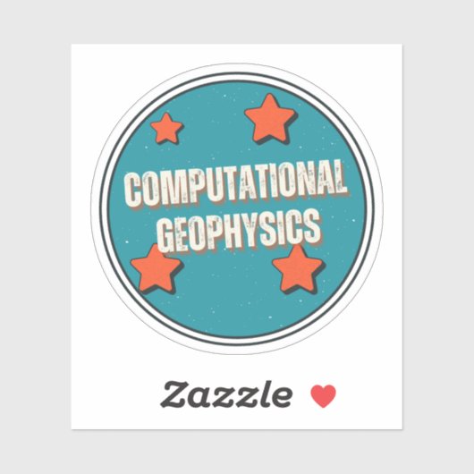 Computergeophysik Aufkleber (Blatt)