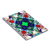 Computergrafik. Darstellung eines abstrakten Flo Notizblock (Rechte Seite)