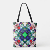 Computergrafik. Darstellung eines abstrakten Flo Tasche (Rückseite)