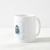 Computerhacker - kostenloser Versand Kaffeetasse (VorderseiteRechts)