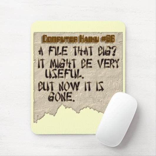 ComputerHaiku #86 Mousepad (Mit Mouse)